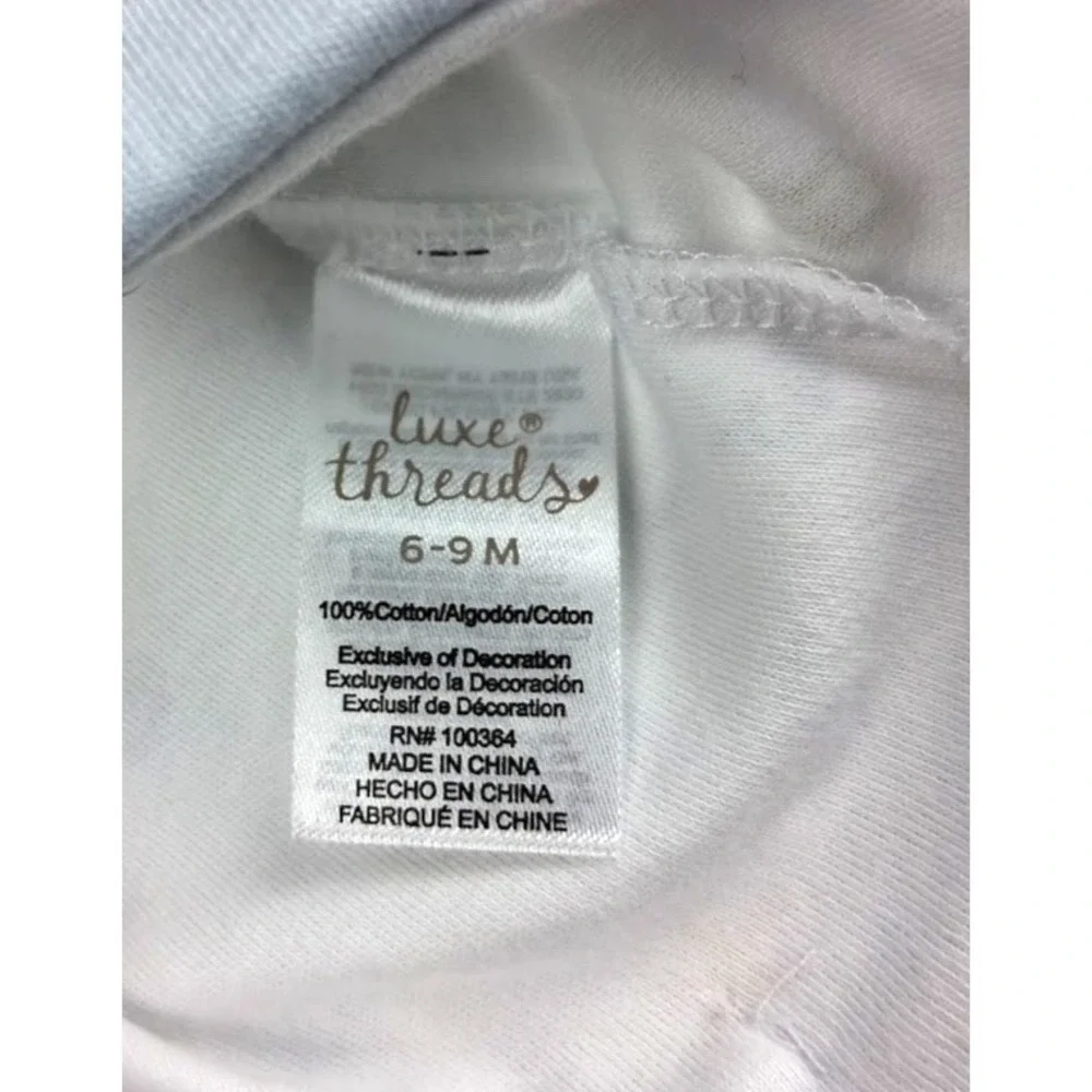 Luxe Threads Baby Boy 2pc Romper Outfit Ocean 6 9 Mos Pima Cotton Soft Hat NWT